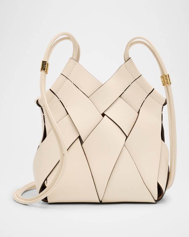 Charlotte Woven Leather Crossbody Bag